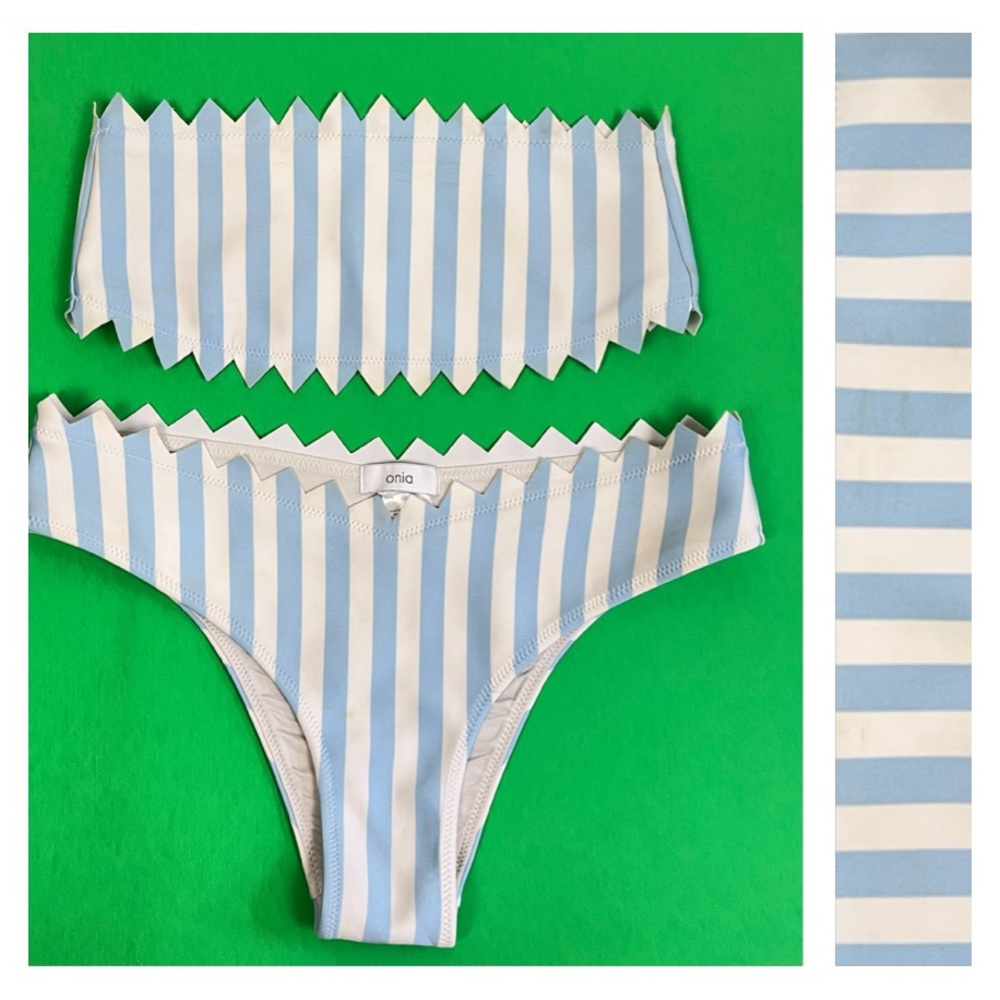 Onia Wilma Astrid Macro Strips Top & Bottom Set Size M - Picture 9 of 12